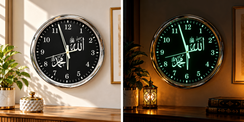 Allah Mohammed Wall Clock
