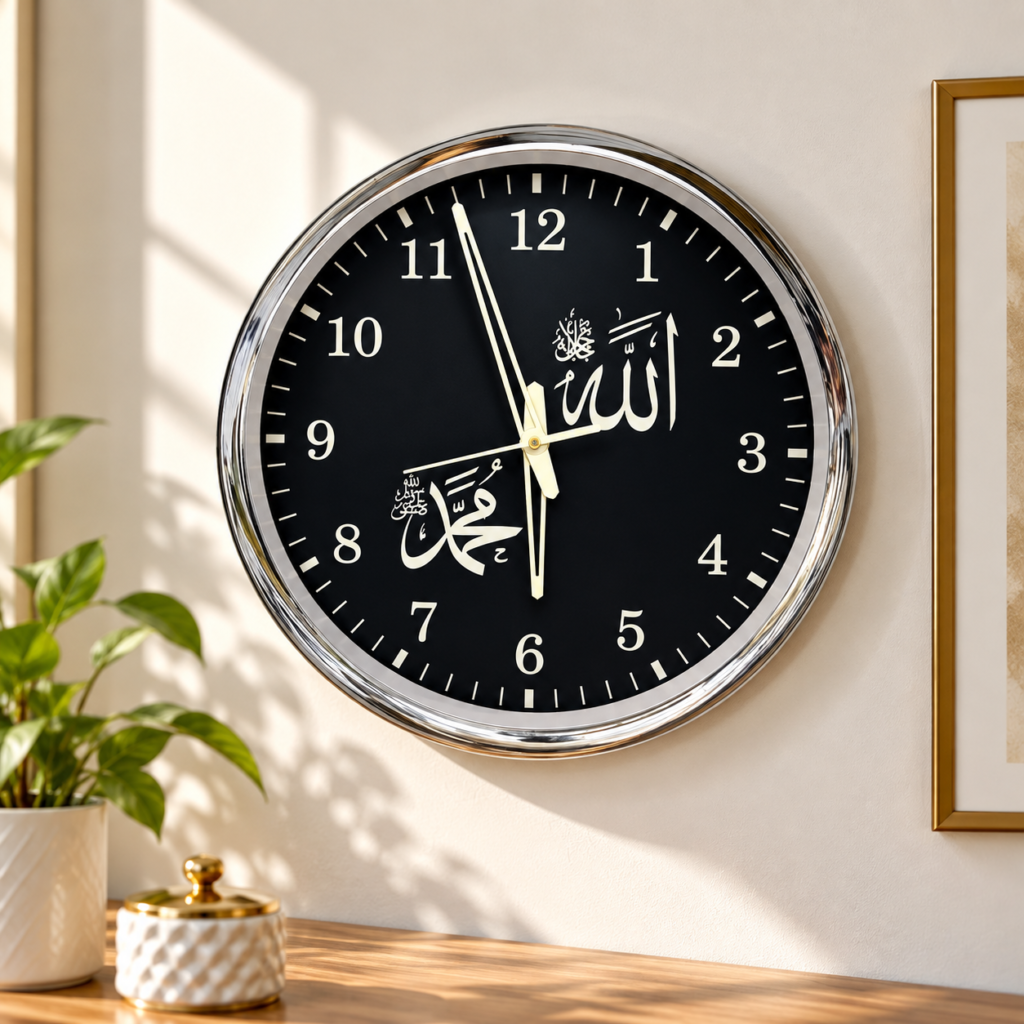 Allah Mohammed Wall Clock