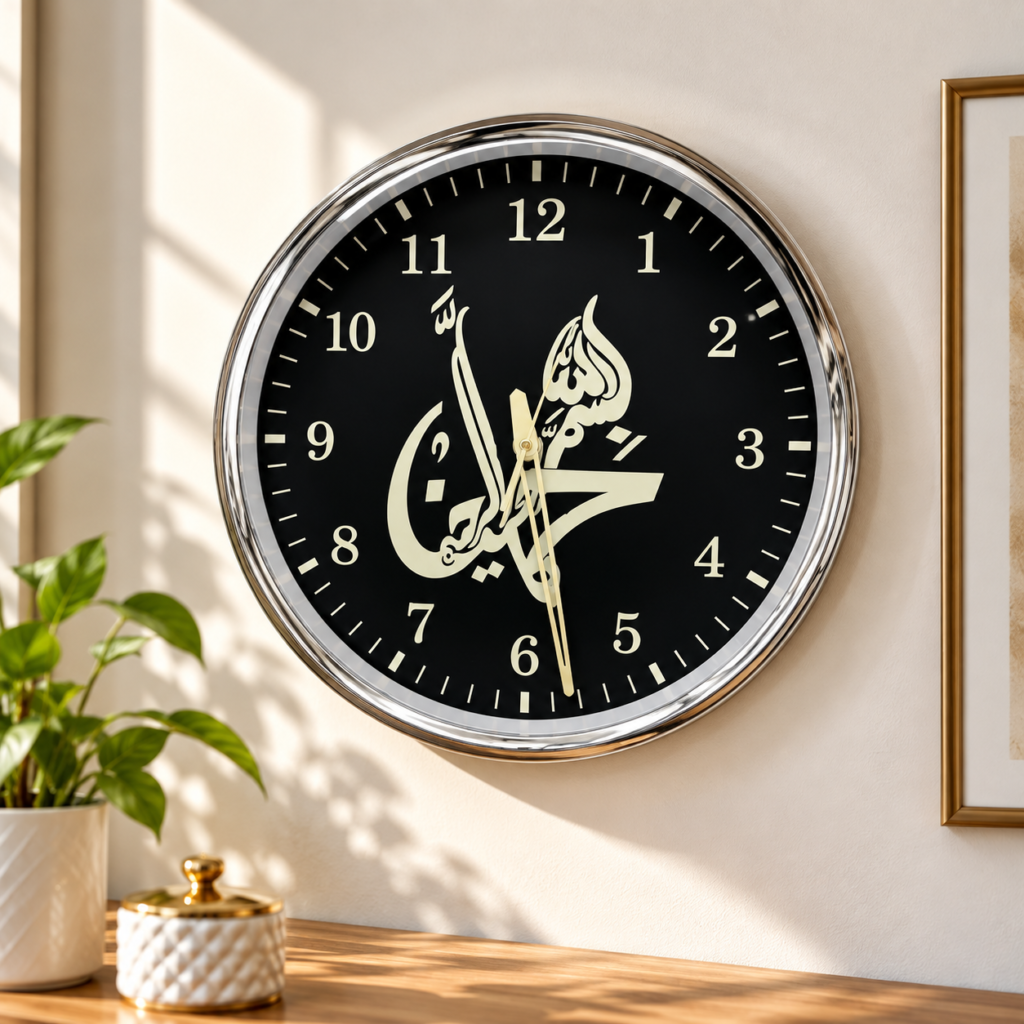 Bismillah Rahman Rahim Wall Clock