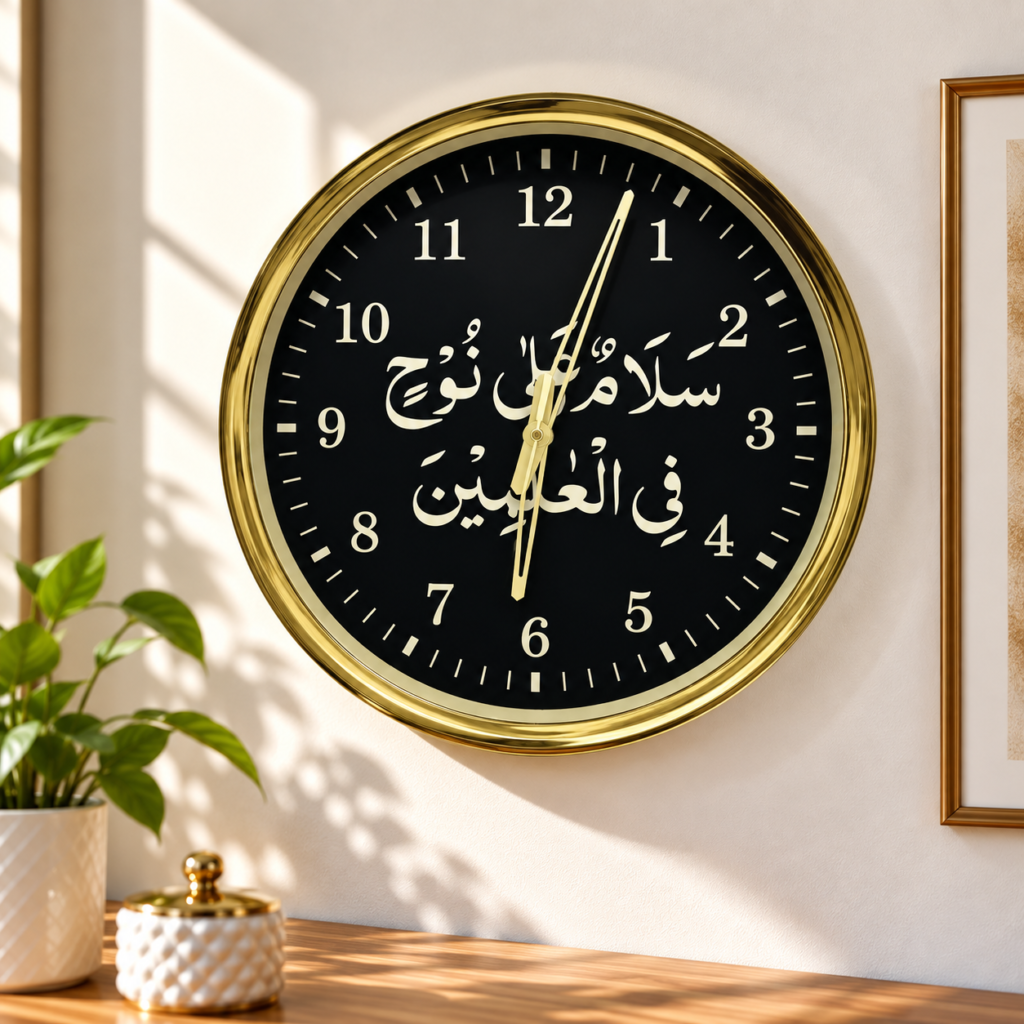 Salamun ala nuhin fil Alamin Wall Clock